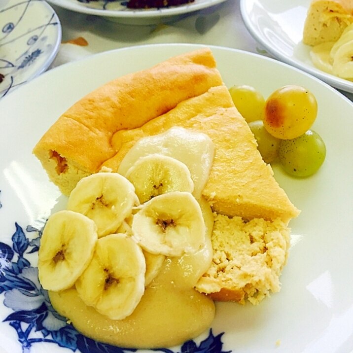 アーモンドミルクあっという間にベイクドチーズケーキ